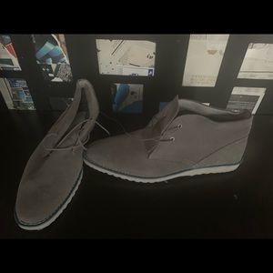 Penguin grey suede shoes
